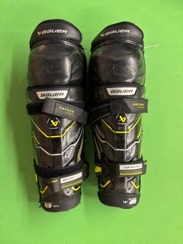 Youth Bauer Supreme Mach Shin Pads 10"
