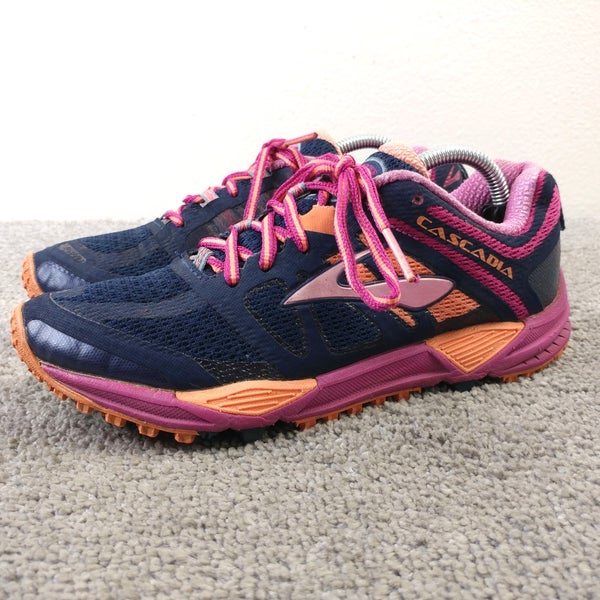 Brooks Cascadia 11 Womens Size 6.5 Shoes 1202041B451 Blue Purple Trail Run Low
