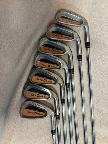 Men's TaylorMade Firesole Iron Set Regular Flex 7 Pieces Steel Shaft (Used)