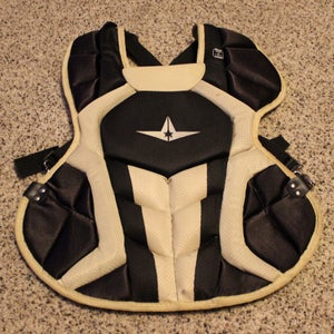 All Star System 7 Chest Protector - Black/Vegas Gold