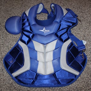 All Star System 7 Catcher's Chest Protector (New) Blue/White