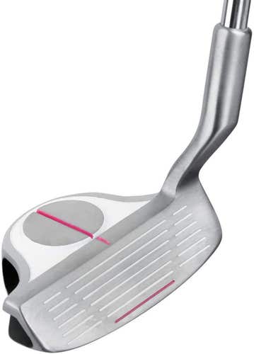 Intech EZ Roll Chipping Iron (Steel, White/Pink, 35*, 34") Chipper Golf Club NEW