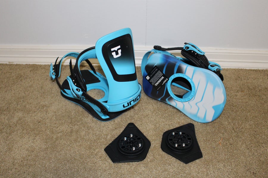 (Like New-Used) Union Ultra Snowboard Bindings size Large Blue
