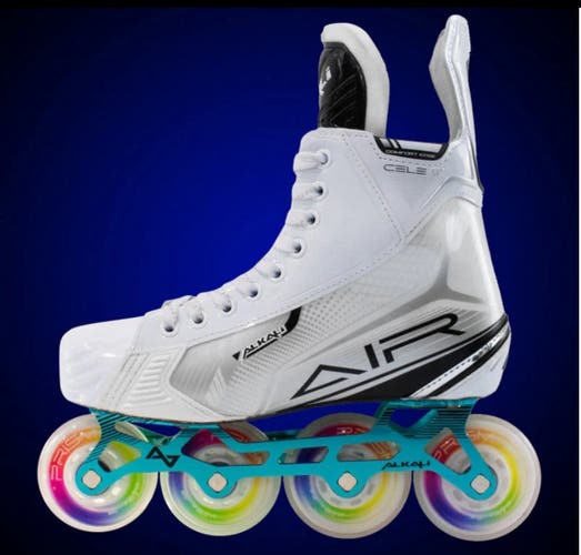 New Hockey Player Skates (Inline) - Alkali Cele Air  Size 9 + Bonus Item