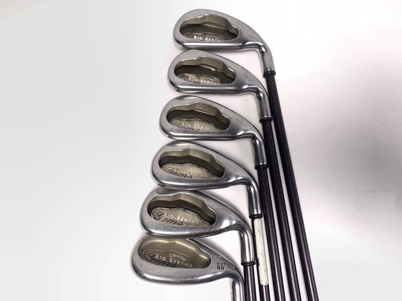 Callaway Big Bertha 2004 Iron Set 6-9+SW Big Bertha Gems 65i Ladies Graphite RH
