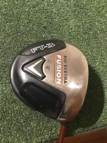 Callaway Big Bertha Fusion FT-3 Draw 9*Driver Stiff Aldila NVS 55g Graphite 44.5