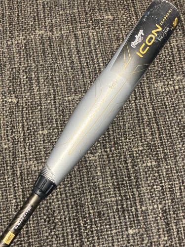 2023 Rawlings Icon Composite Bat USABat Certified (-10) Composite 21 oz 31" (Used)
