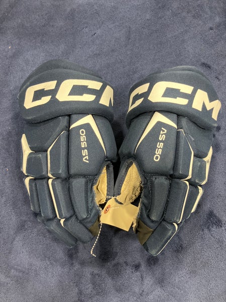 Blue Junior CCM Tacks AS 550 Gloves 12" (Used)