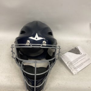 Used All Star MVP-3-SML Catchers Helmet w/Mask Navy Blue Fits all 11851-S000040232