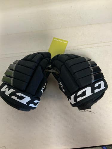 Used CCM T4R Youth Gloves Black 10" 11823-S000035923