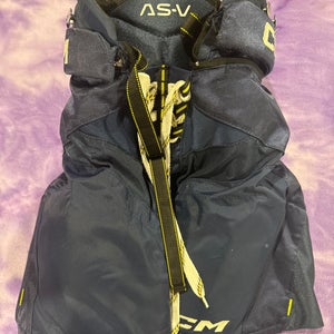 Blue Junior Medium CCM Tacks AS-V Hockey Pants (Used)