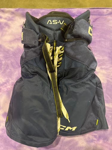 Blue Junior Medium CCM Tacks AS-V Hockey Pants (Used)