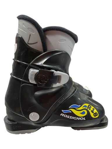 Used Rossignol R18 Boys DH Ski Boot Black 190 MP - Y12 11847-S000031088