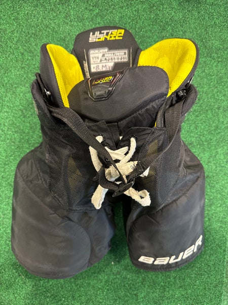 Black Bauer Supreme Ultrasonic Hockey Pants (Used) | Youth Small