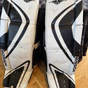 Mission Street Goalie Leg Pads 38” with DekGoalie sliders (Used)