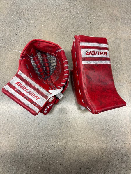 Junior Bauer GSX Goalie Gloves & Blockers Regular (Used)