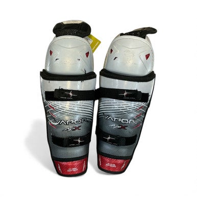 Used Bauer VAPOR APX Senior Shin Guards White/Black/Red 12" 11873-S000226927