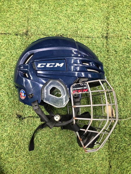 Blue Medium CCM Tacks 910 Helmet (Used)