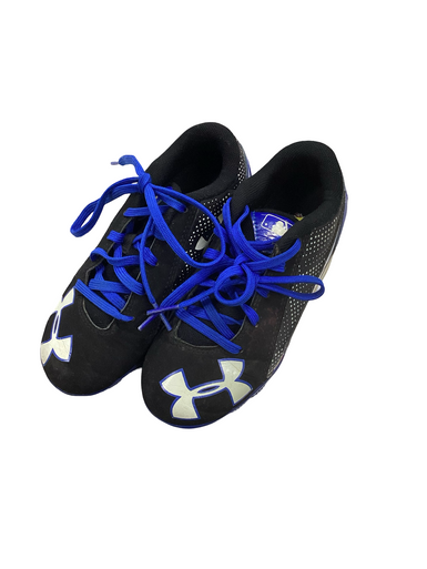 Used Under Armour AUTHENTIC BB/SB Cleats Navy Blue Youth 12.0 11613-S000165491