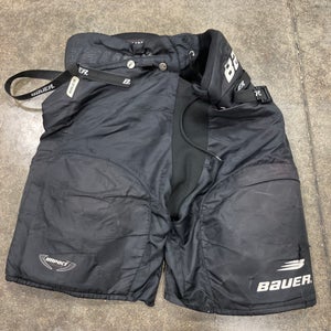 Black Senior Medium Bauer Impact Hockey Pants (Used)