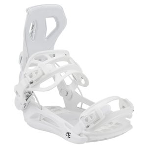 New 5th Element Flash Rear Entry Snowboard Bindings White Sizes S M L