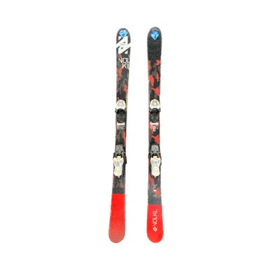 Used Volkl LEDGE JR. Boys DH Ski/Binding Black And Red 138 cm 11883-S000153949