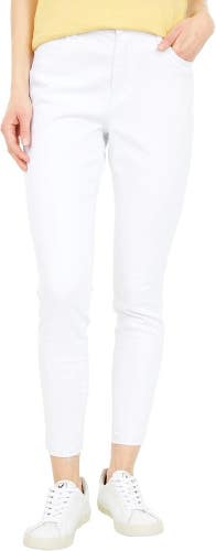 KUT from the Kloth Ankle Skinny Jeans Womens 6 Optic White Cotton Stretch TLW621