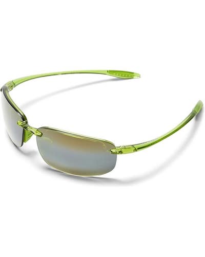 Maui Jim Ho'okipa Men's Polarized Green UV Protection Rimless Sunglasses TLW595