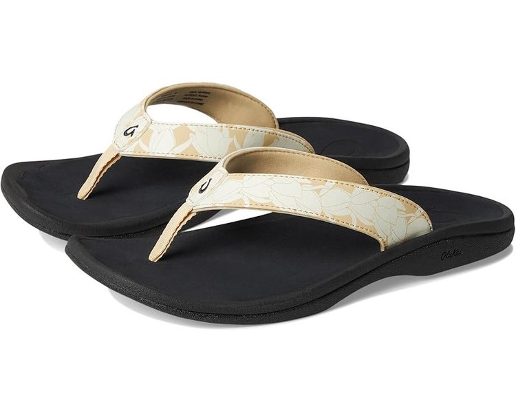 OluKai Ohana Flip Flop Womens US 8 Toasted Coconut Pa'i Thong Sandals TLW614