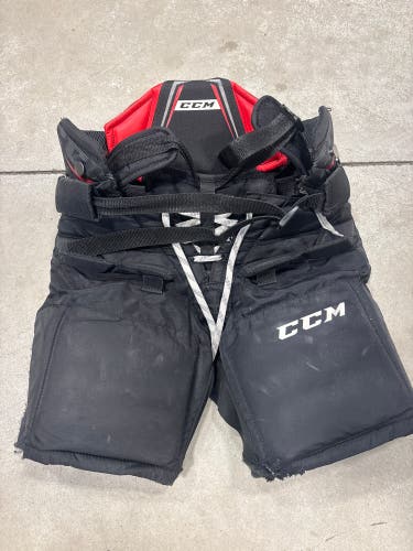 Black CCM E1.5 Hockey Goalie Pants (Used) | Junior Small