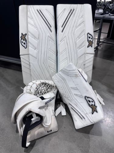 White 32" Senior Brian's GNetik X5 Goalie Full Set Regular (Used)