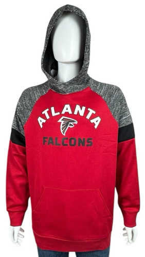 Atlanta Falcons Mens X-Large Red Hoodie Sweatshirt Pull Over Sweater NFL New