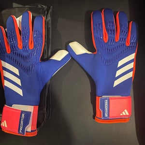Adidas Predator GL League Goalkeeper Gloves Size 11 IX3860 Blue Orange Soccer New $80 MSRP