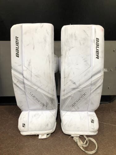 Junior Small Bauer Supreme S27 Goalie Leg Pads (Used)