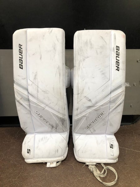 Junior Small Bauer Supreme S27 Goalie Leg Pads (Used)