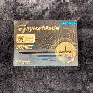 White TaylorMade Distance + Balls 12 Pack (1 Dozen) (New)