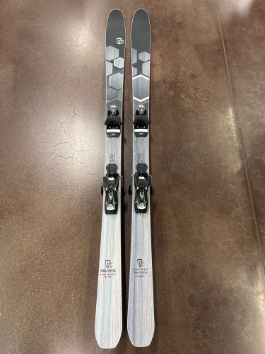 Men's 174cm Icelantic Sabre 80 Skis With Bindings (Used)
