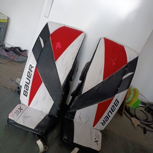 Medium Bauer Vapor 3X Goalie Leg Pads (Used)