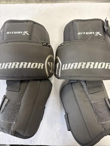 Size Junior Warrior Ritual-X Ice Hockey Goalie Knee Pads