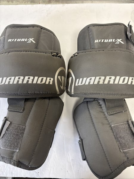 Size Junior Warrior Ritual-X Ice Hockey Goalie Knee Pads