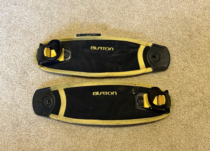Burton Snowboard binding Left And Right Ankle Strap Large Black Set