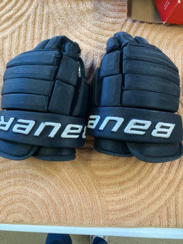 Black Bauer Vapor Pro Team Gloves 12" (Used)