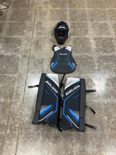 Black 24" Youth Bauer Rec street goalie Goalie Full Set Regular (Used)