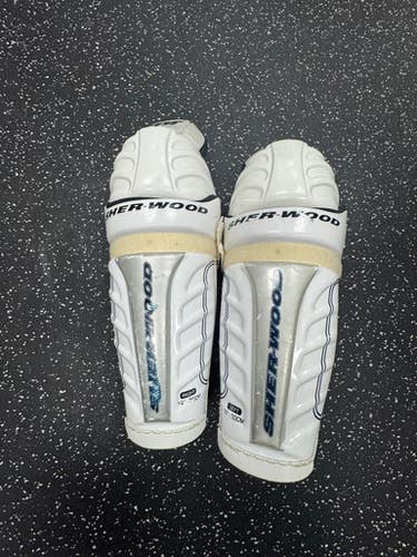 Used Sher-wood T90 Senior Shin Guards White 12" 11849-S000033677