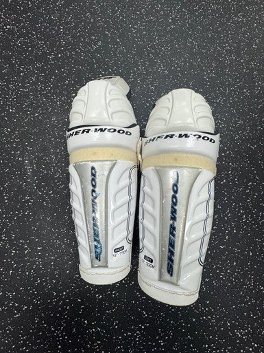 Used Sher-wood T90 Senior Shin Guards White 12" 11849-S000033677