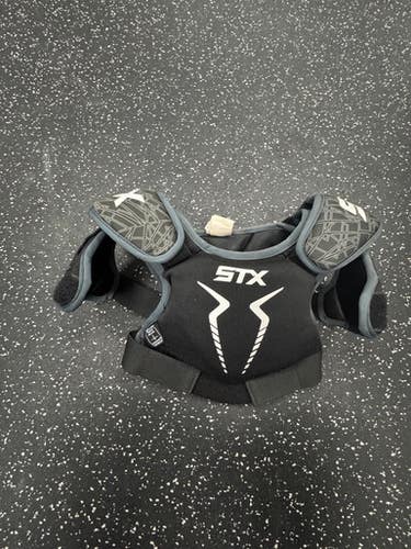 Used STX STALLION 75 Lacrosse Shoulder Pads Black XXS 11849-S000033665