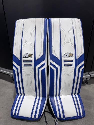 Blue 31" Intermediate Brian's Optik X3 Goalie Leg Pads (Used)