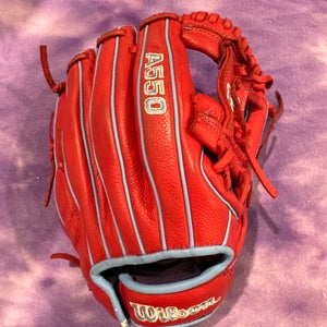 Red Wilson A450 RH Infield Baseball Glove 11.5" (Used)