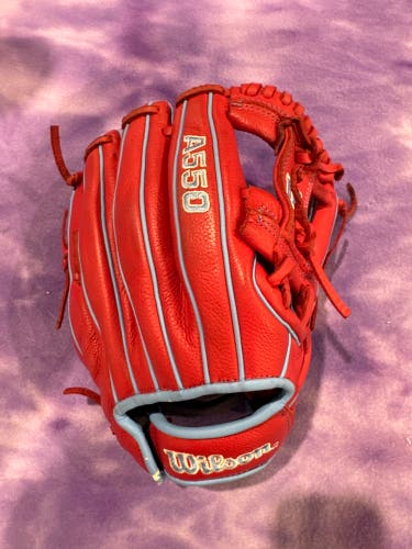 Red Wilson A450 RH Infield Baseball Glove 11.5" (Used)