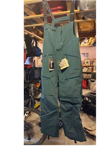 Green XL Men's Spyder Pants Sanction GTX Bibs (New w/ Tags)
